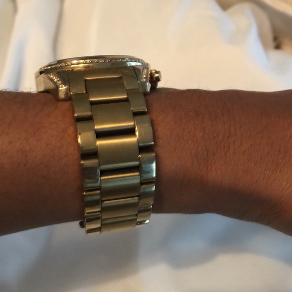 Michael Kors Golden Runway Watch with Glitz MK5166